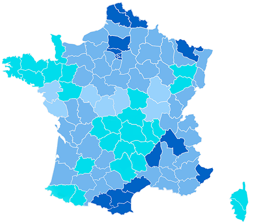 Carte du calcaire et de la dureté de l'eau dans le département Lot-et-Garonne